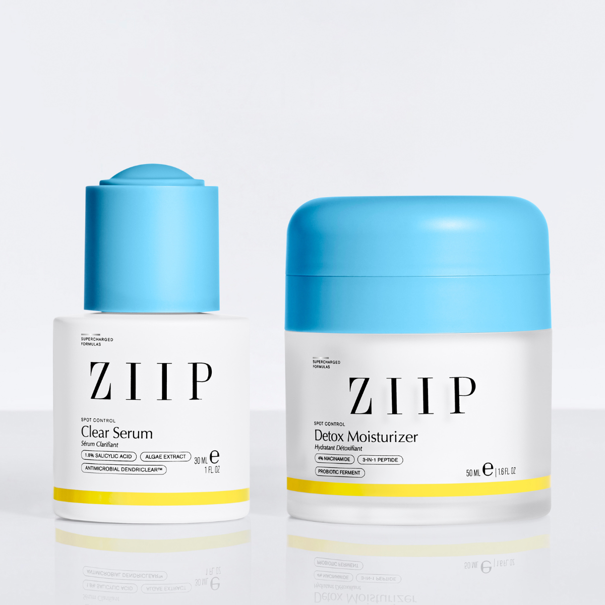 ZIIP Clear Serum and Detox Moisturiser bundle